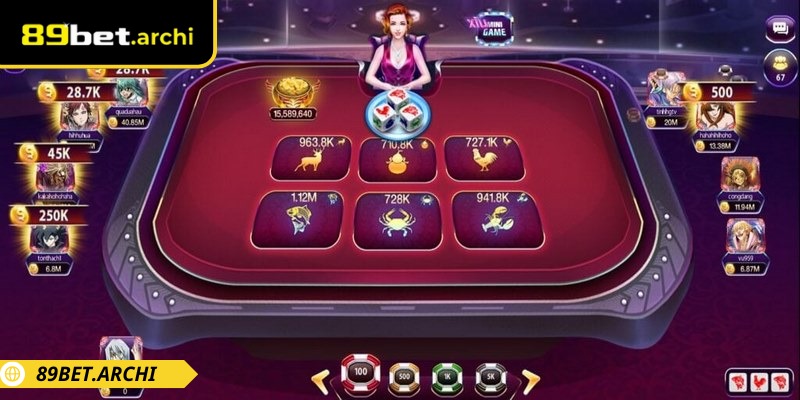 Hệ thống cho phép bạn tùy chọn số tiền cược linh hoạt